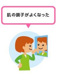 肌の調子がよくなった
