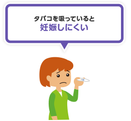 タバコを吸っていると妊娠しにくい'